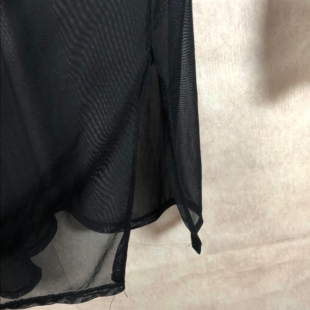 Black Sheer Swimsuit Coverup - Picture 4 of 6